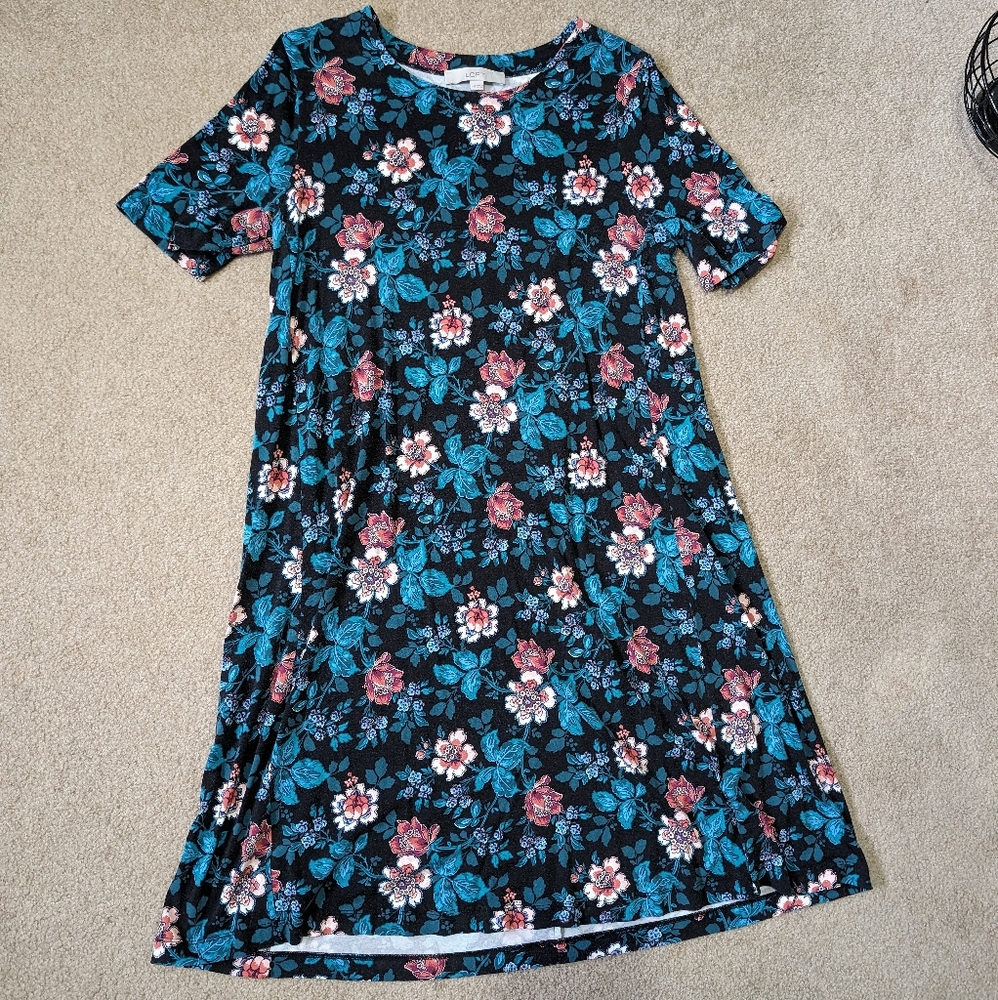 LOFT Floral Dress- Medium Tall